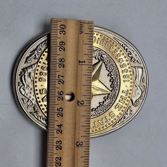 Texas Sesquicentennial 1836-1986 Belt Buckle By RHODES Collectors Society No. 00 - Picture 6 of 6